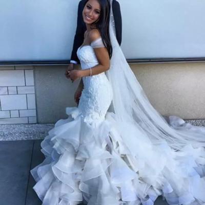 Wedding Dresses,Lace Wedding Dresses,Mermaid Wedding Dresses,Sweetheart Wedding Dresses,Off Shoulder Wedding Dresses,Ruffles Wedding Dresses