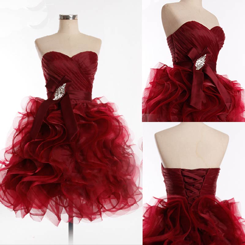 wine colored homecoming dresses