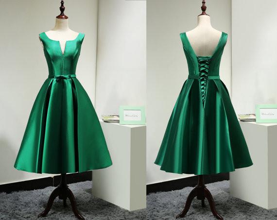 cocktail dress green color