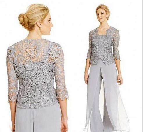 mother of the bride lace pant suits