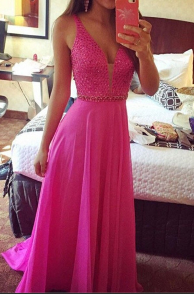 Fuchsia Prom Dresses